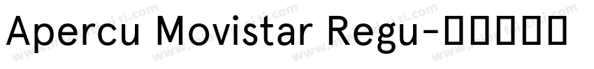 Apercu Movistar Regu字体转换